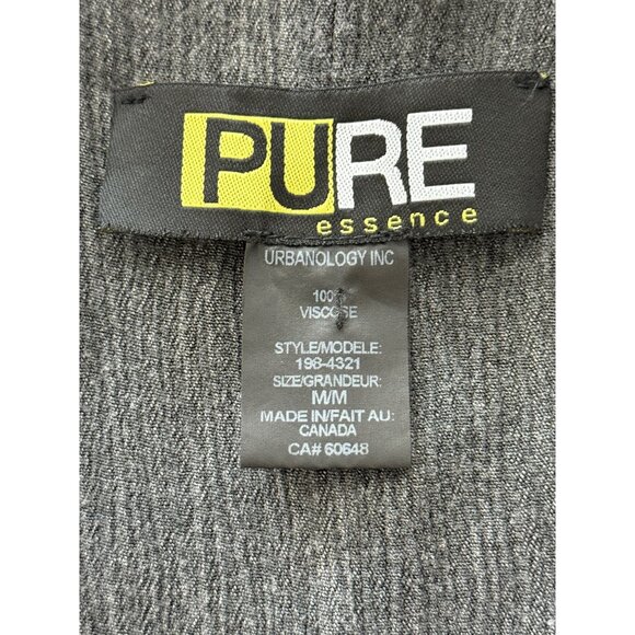 Pure Essence Gray Sleeveless Asymmetrical Layered Dress Lagenlook Womens Size M - Picture 4 of 7